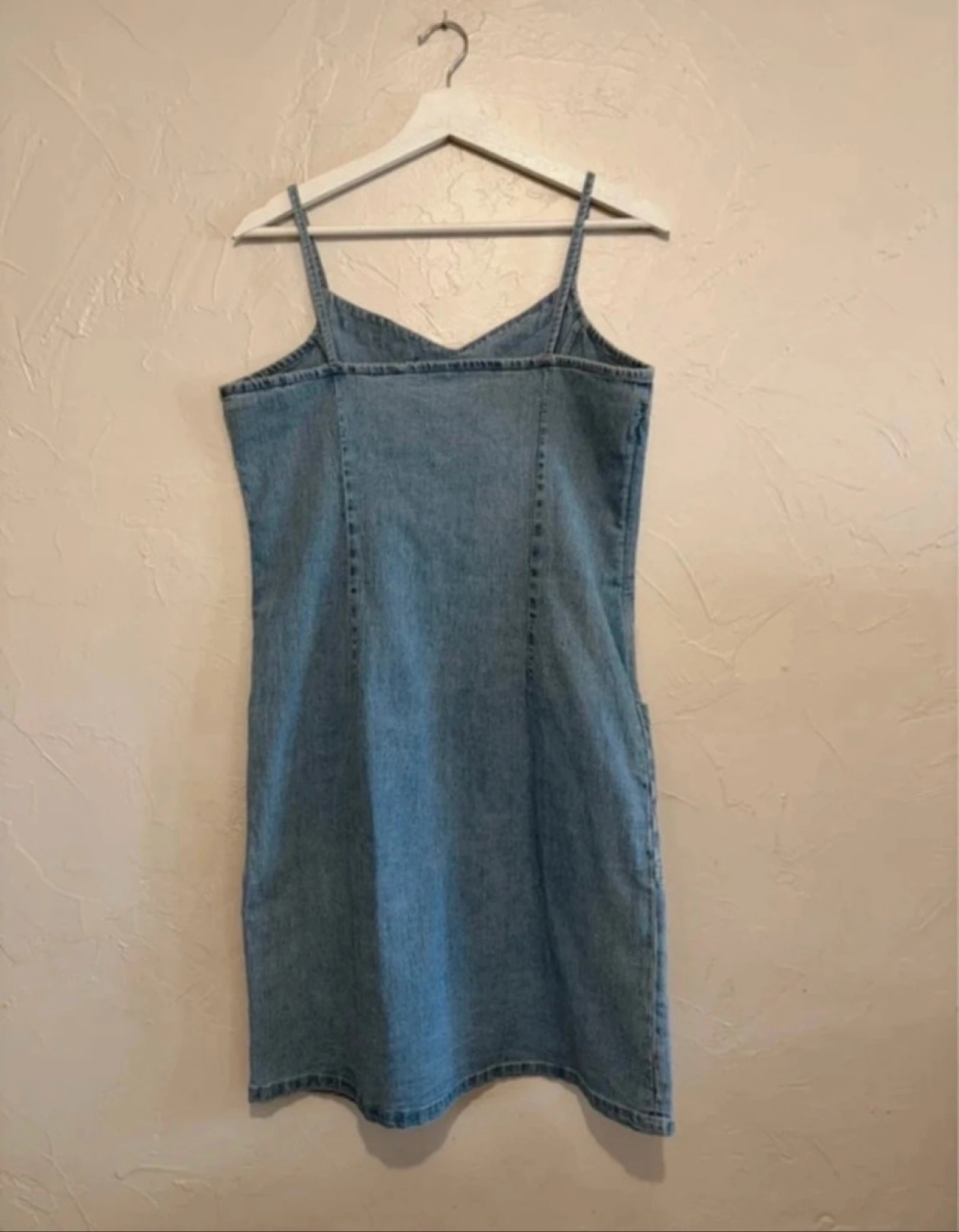 Vestido vintage de mezclilla talla 42 con bordados – photo 7